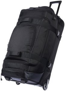 Borsone Trolley Da Viaggio Con Ruote 50L - Impermeabile, Manico Telescopico E Rotelle Omnidirezionali - Verde, 55x32x31 Cm, Medio