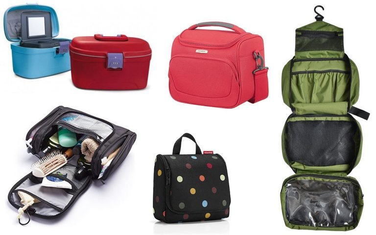 Borsa Cosmetica da Viaggio, Trousse da Viaggio, Portatile Beauty Case da Viaggio Donna Grande